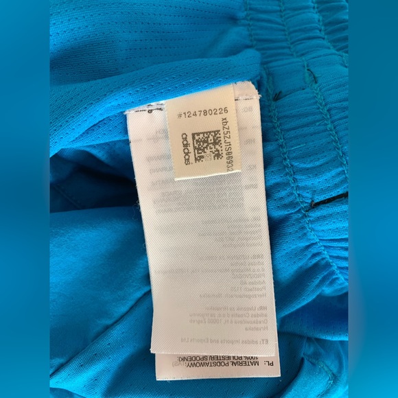 Adidas Athletic Mens Shorts 35W Primeblue Saturday 7" Inseam Sharp Blue Parley - Picture 11 of 13